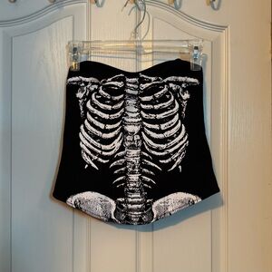 Dolls Kill Skeleton Corset Top